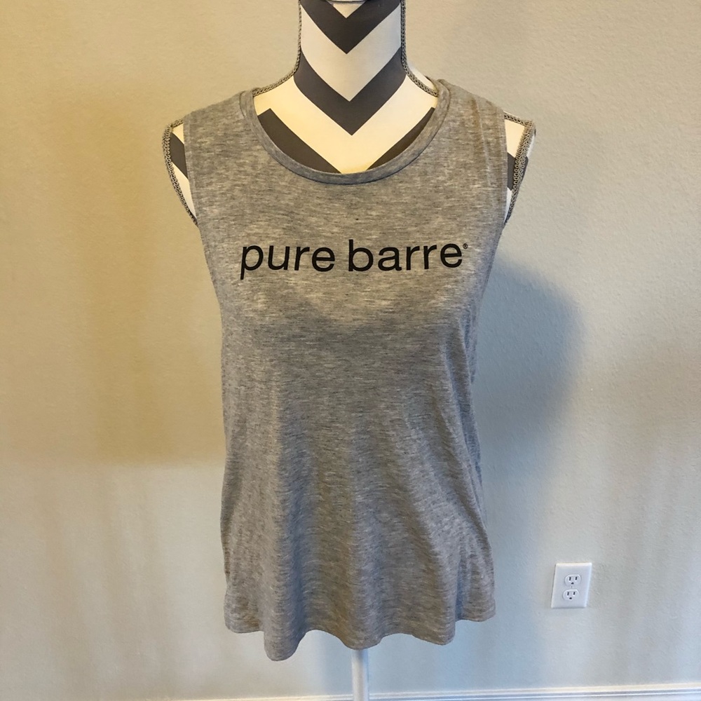 Classic Pure Barre Gray Muscle Tank